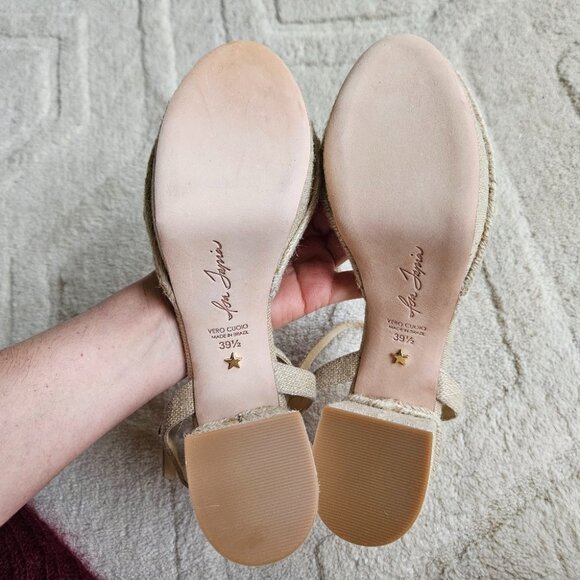 NEW Isa Tapia Prado Raffia Platform Sandals Sz 8.5 Beach Resort Coastal - Picture 8 of 11